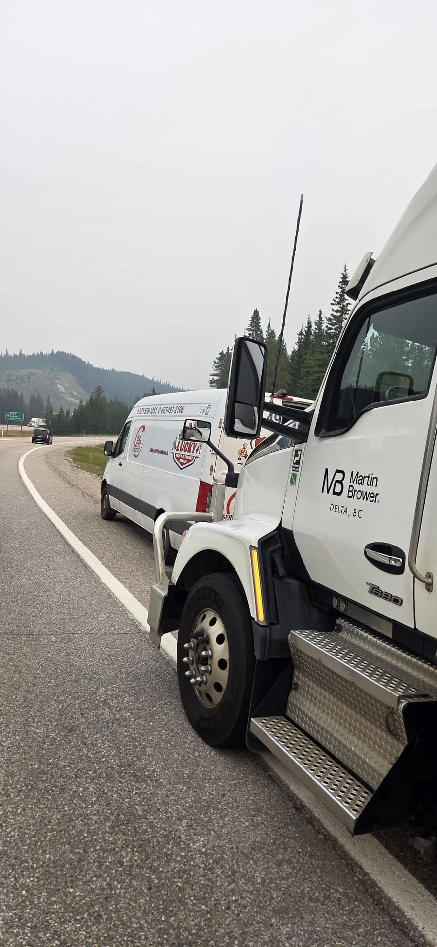 Roadside truck repair service in Calgary, Alberta